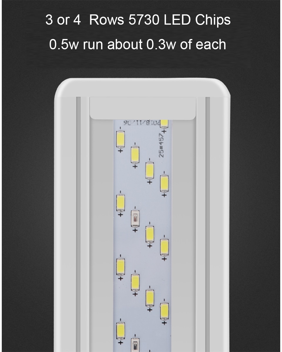 Super Slim LED Aquarium Lighting 8W-13W Aquatic Plant Lights with Extendable Waterproof Clip on Lamp For Fish Tank