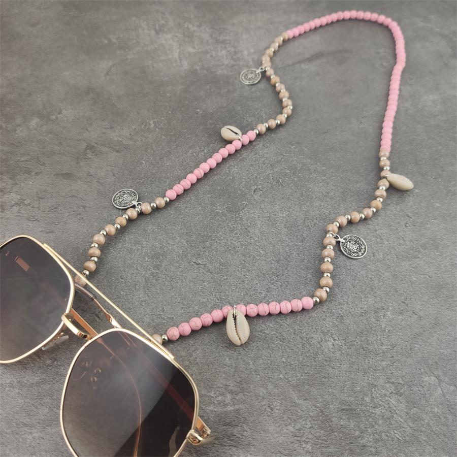 Trendy kvinders sten beaded solbriller kæde briller kæder halskæde rem reb læse briller holder smykker tilbehør