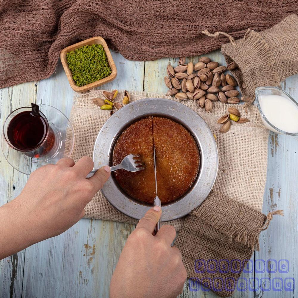 Kunefe – assiettes de service à dessert, plat célèbre, Hatay Antakya Kunafa, plateau original en aluminium pour une Portion de 12,5 Cm