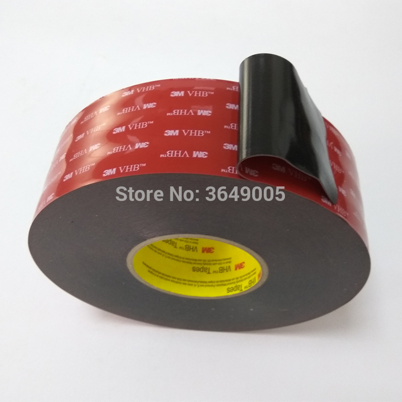 Originele 3 m VHB Foam Tape, 0.4mm zwarte dubbelzijdige tape met acryl lijm 5915