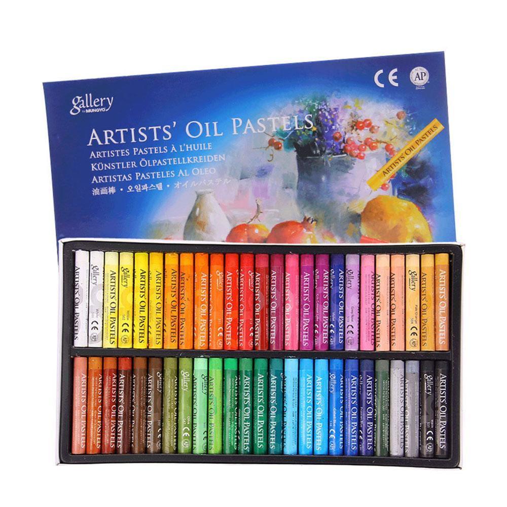 50 Colors Oil Pastel For Artist Student Graffiti Soft Pen Crayon Drawing School Pastel Supplies Set Stationery Art Painting Y4T5: Default Title