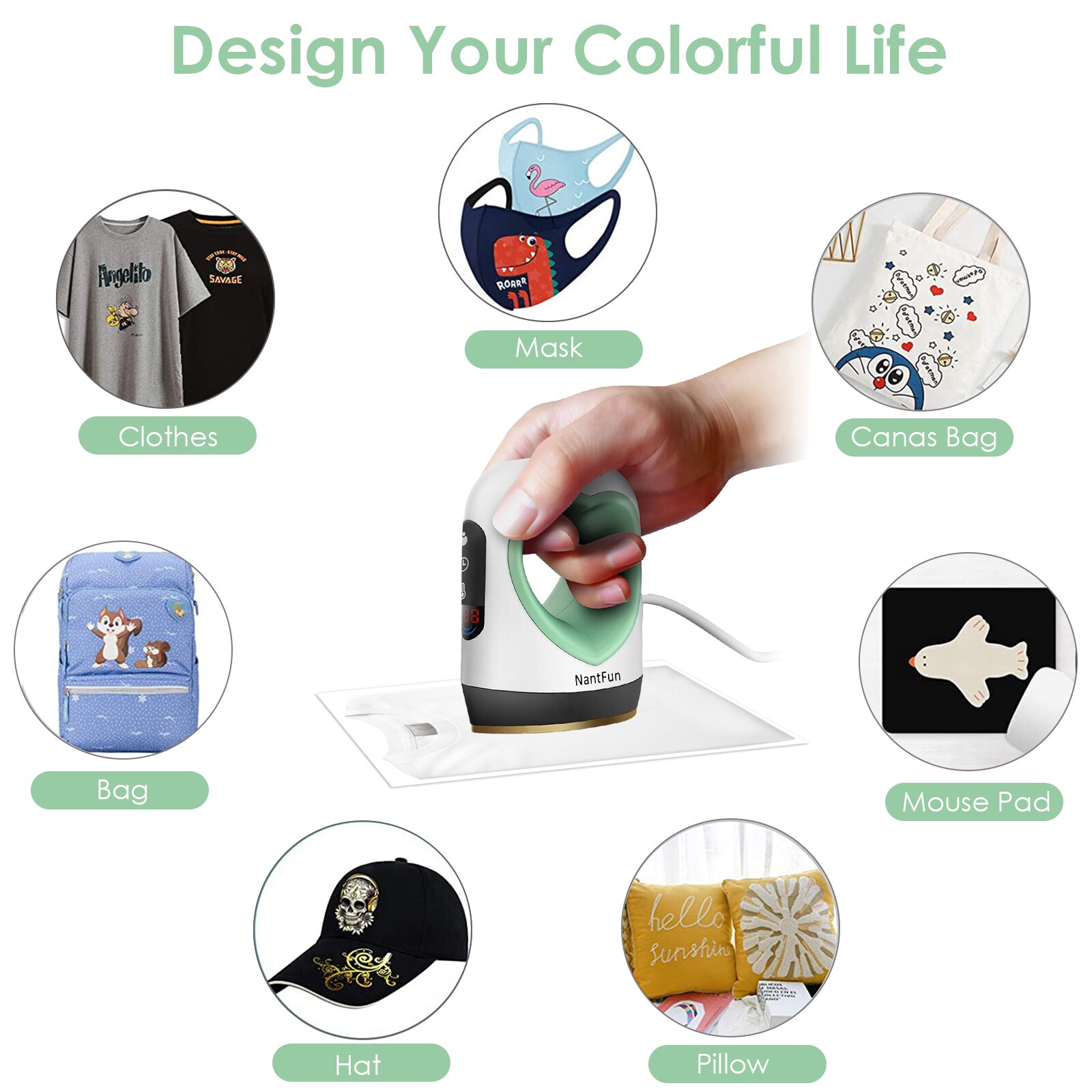 Máquina de prensado en multifuncional, impresora de transferencia de calor para camisetas, gorras, botellas de fútbol, Impresión de zapatos,