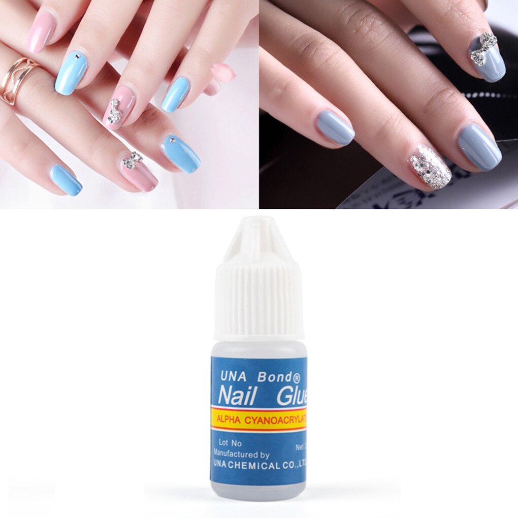 5X3G Sneldrogende Nail Lijm Voor Uv Acryl Rhinestones Decoratie Nail Stickers Lijm Vloeistof Manicure Nail Art tool