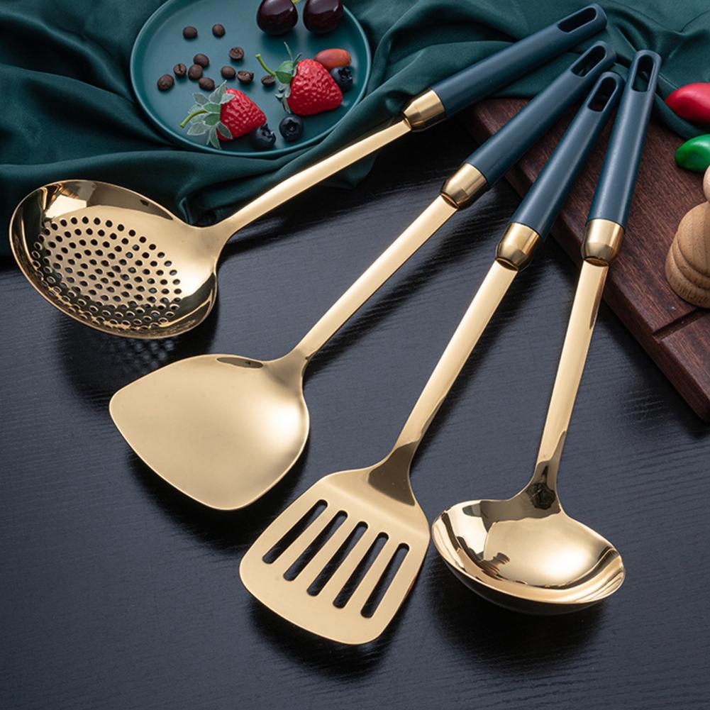 Portable Stainless Steel Turner/Ladle/ Soup Spoon/Spatula/Colander Non-stick kitchen Cooking Tool Cookware utensilios de cocina