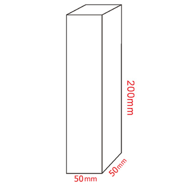 Clear Acrylic Square Sheet Stamping Block Cosmetics Display Stand Pad Photography Props Ornaments Rings Necklace Jewelry Holder: 5x5x20cm