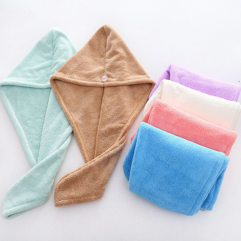 Mikrofaser Schlecht Handtuch Haar Trocken Schnell Trocknend Dame Schlecht handtuch weiche dusche kappe Hütte für Dame mann Turban Kopf wickeln baden Werkzeuge