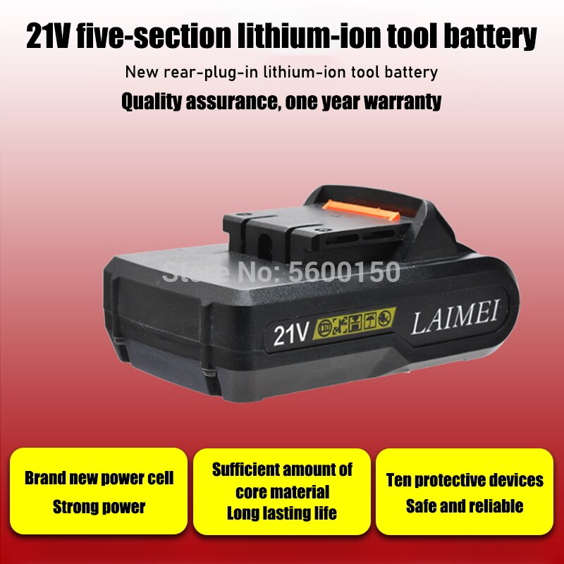 21V Power Lithium Battery Large Capacity Cordless Electric Screwdriver Battery Mini drill lithium battery