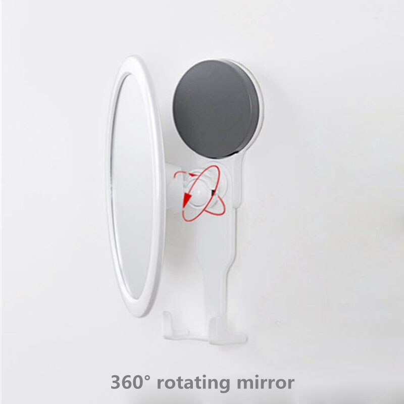 Wall-mounted suction cup small mirror household bathroom wall-mounted round mirror bathroom wall mirror bathroom mirror