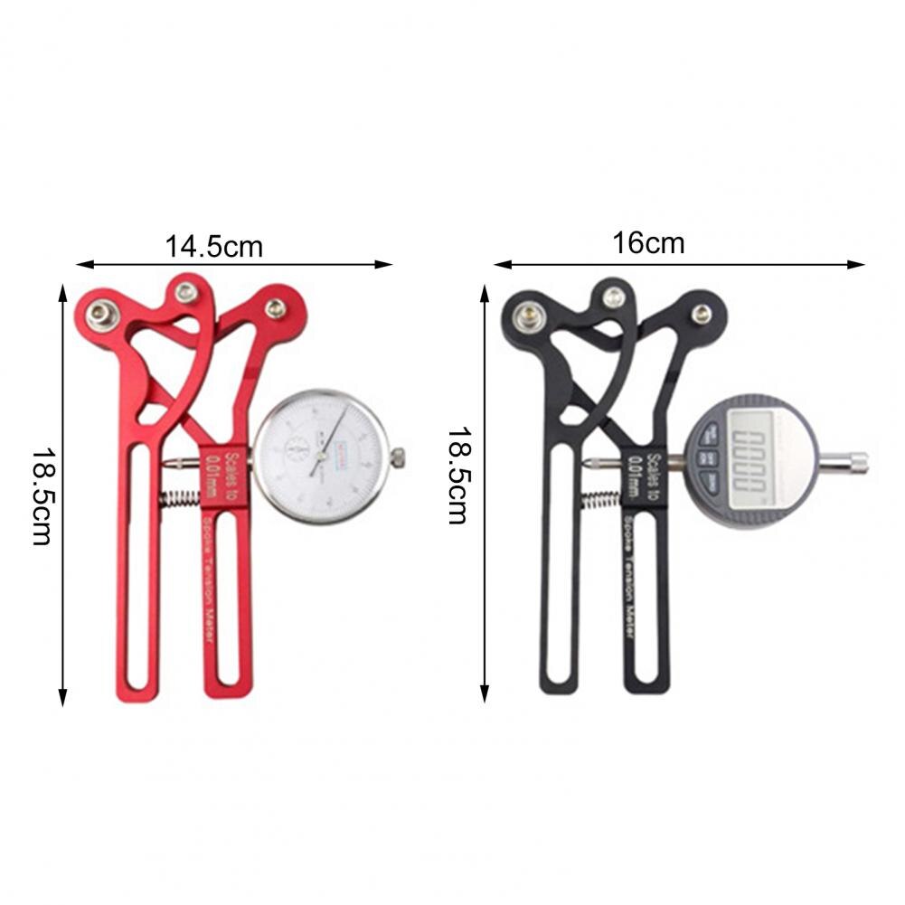 Tensiomètre à rayons Durable, outil de construction de roues précis et fiable, alliage d&#39;aluminium, accessoires de vélo de précision pour vélo de route