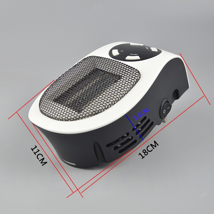 Muur-Outlet Mini Elektrische Air Heater Mini Heater Fan Handig Wall Heater Desktop Huishouden Kachel Radiator Remote Warmer Machine