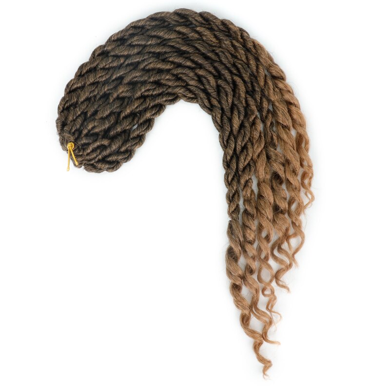 LISI chica peluca extensiones de cabello sintético para las mujeres jóvenes Crochet Artificial sintético trenzado pelucas ondulado trenzado trenzas: 1