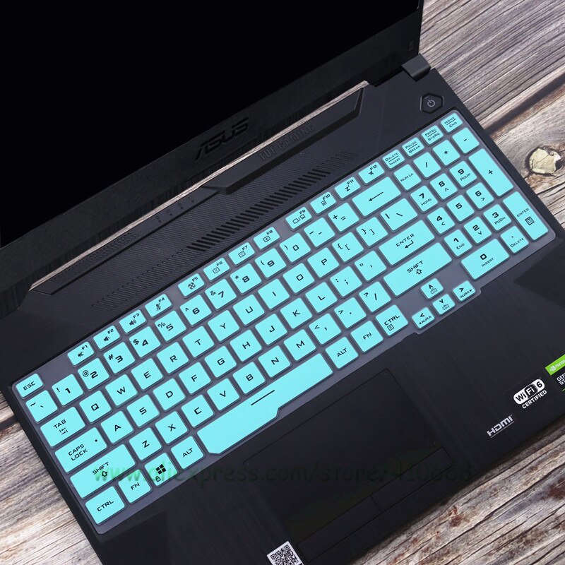 Gaming Laptop For ASUS TUF Gaming F15 FX506LH FX506LI FX506IV FX506 / Asus TUF F17 FX706LI FX706 FA706 Keyboard Cover Protector: Sky Blue