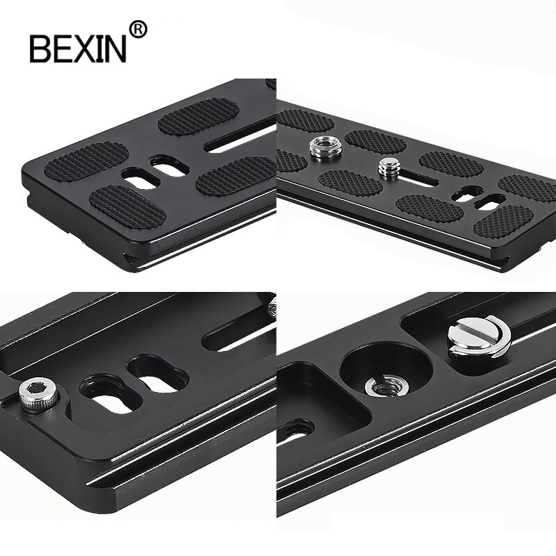 BEXIN Universal Aluminum Alloy Quick Release Plate Tripod Mount Adapter with 1/4 Screw for Benro Arca Swiss Ball head and camera