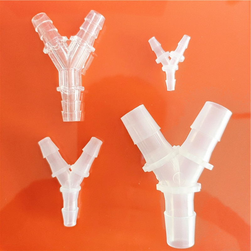 18 rozmiarów 2,4-19,5 mm Równy trójnik węża typu Y Plastikowa rurka silikonowa Złącza rur wodnych S751 Wspólne części akwariowe Drop Shipping