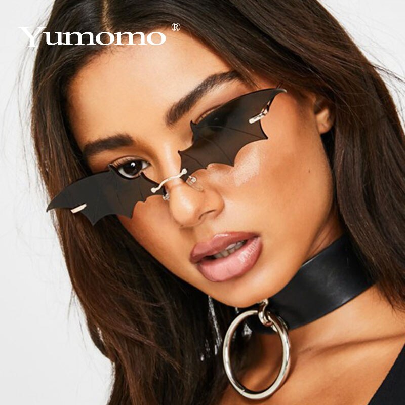 Steampunk Vintage Zonnebril Vrouwen Spiegel Retro Randloze Zonnebril Mannen Frameloze Trend Retro Kleine Zonnebril Eyewear