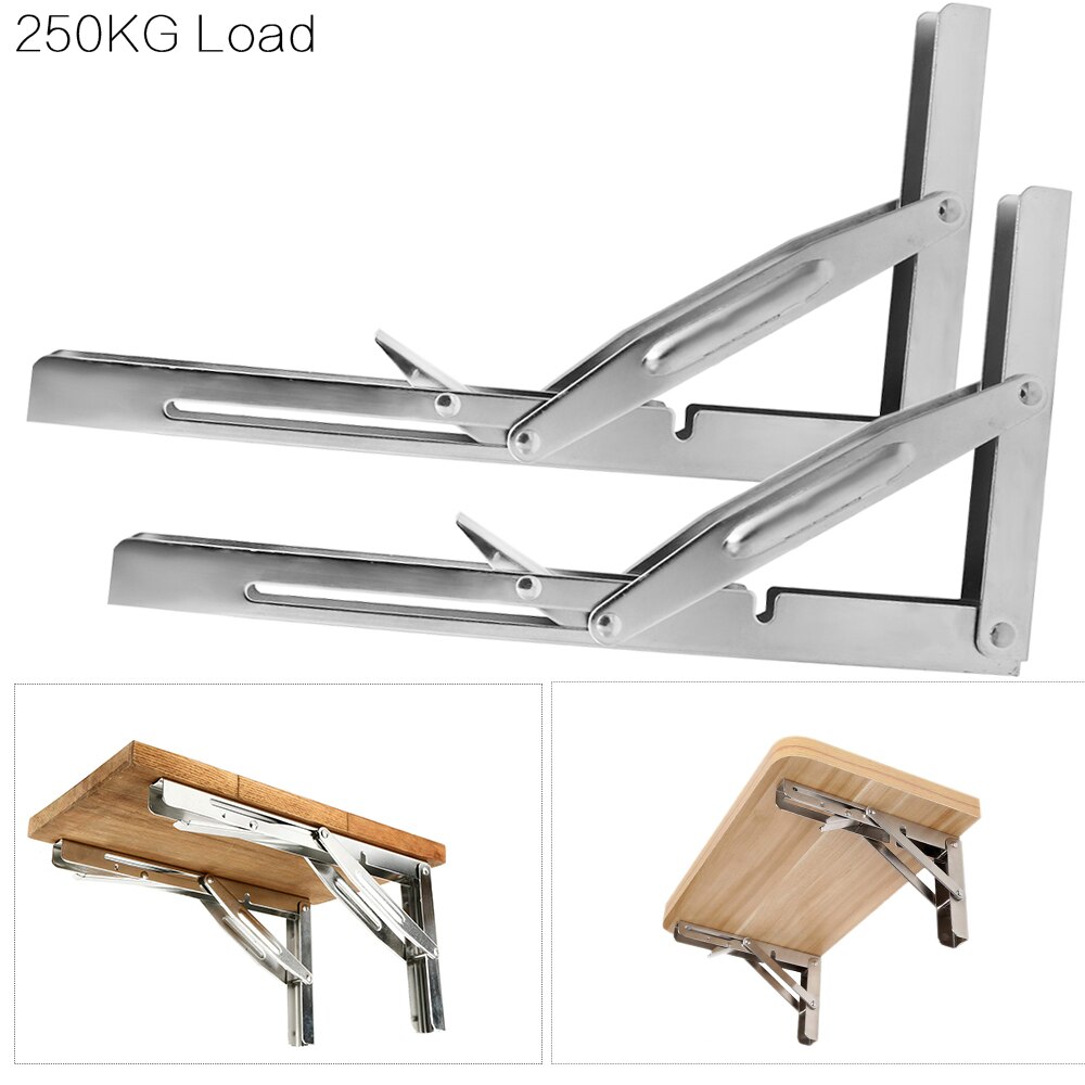 Folding Stand Table Bracket Shelf Bench 250kg Load folding table wall mounted boat marine accessories