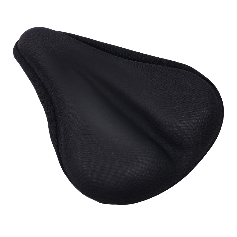 Fundas para SILLÍN de bicicleta, almohadilla de Gel de silicona 3D, cojín suave y grueso para asiento de ciclismo, asiento grueso para bicicleta de montaña, piezas de bicicleta: Blanco