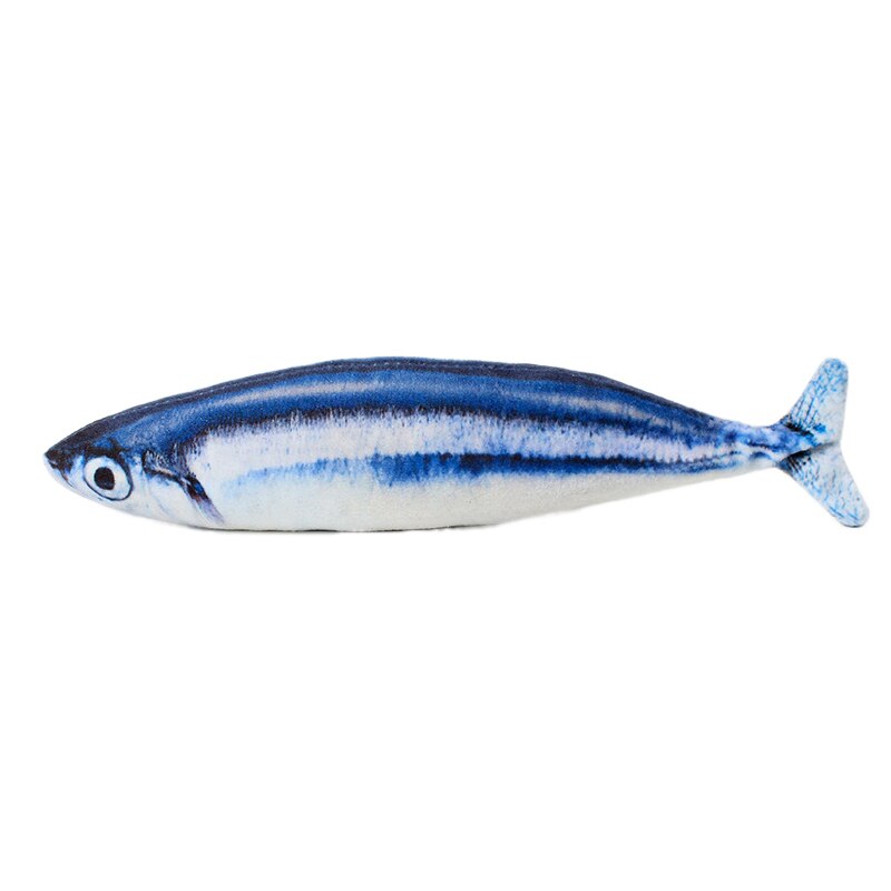 Kattleksak rolig realistisk fiskformad simulering husdjur katt flanell leksak fiskformad kudde husdjursleksak snabbt