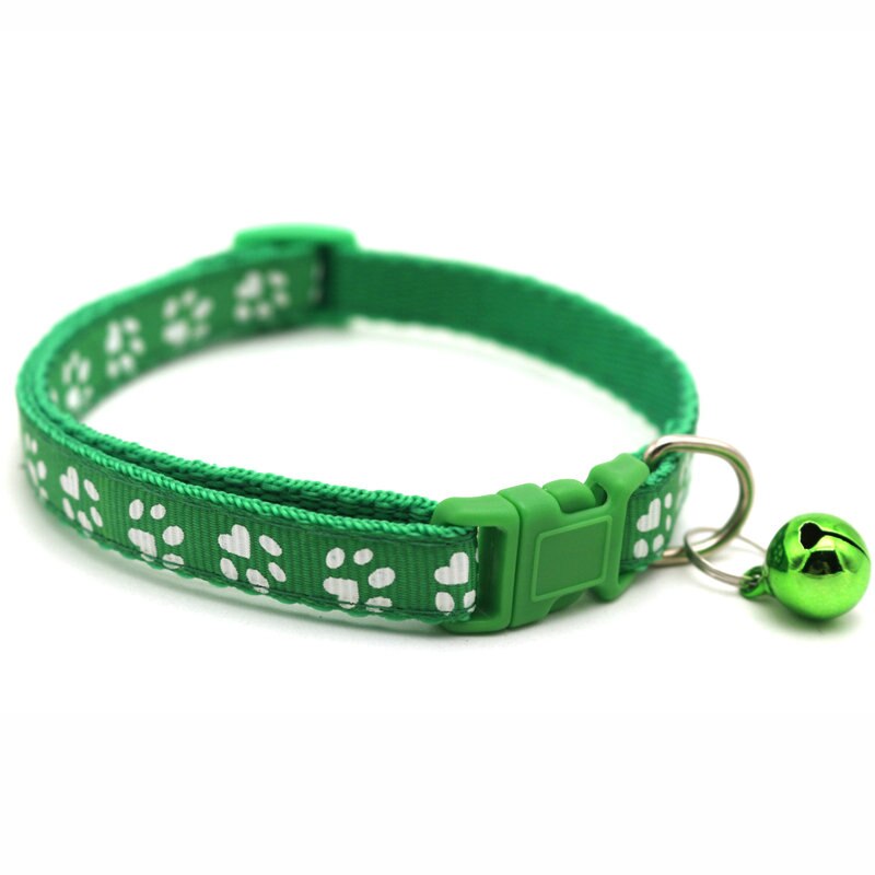 Collier de chat de compagnie fournitures collier de chien avec cloche réglable boucle collier accessoires collier pour chats petits chiens Chihuahua harnais: D