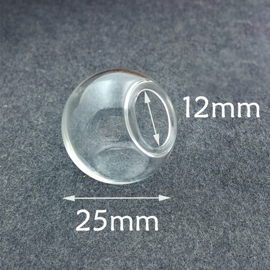 10 Stück 15–30 mm hohle Glaskugel, blasiert, Glasflaschenperlen mit See, DIY Kugeln, Schmuckzubehör, Glasperlen, Zubehör, handgefertigt: Lavendel