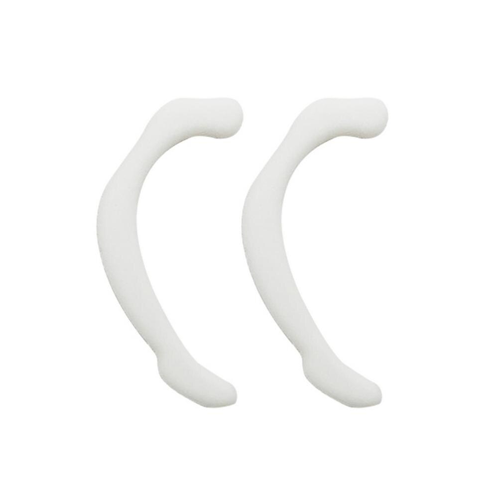 Mascarilla de silicona Universal con gancho, 2 pares de sujeción para la oreja, mascarilla protectora para la oreja, prevención del dolor de oreja: White