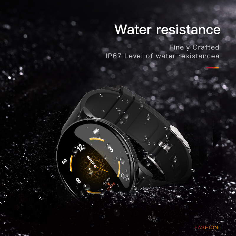 OGEDA Wearfit Smart Uhr W8 Für Männer Blutdruck Herz Rate Fitness Tracker Pedometer Mann Sport Smartwatches Für Android IOS
