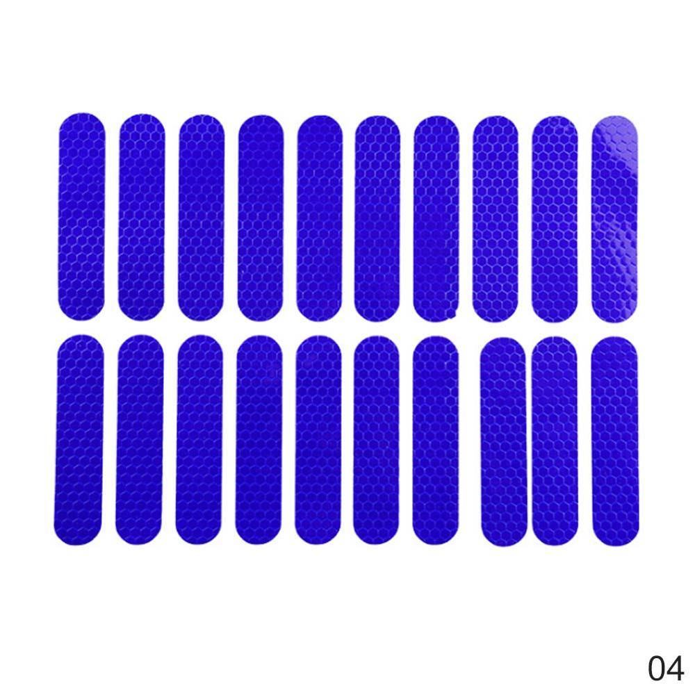 Pegatinas reflectantes para patinete eléctrico Xiaomi Mijia M365/Pro, accesorios de seguridad, 20 Uds.: Azul
