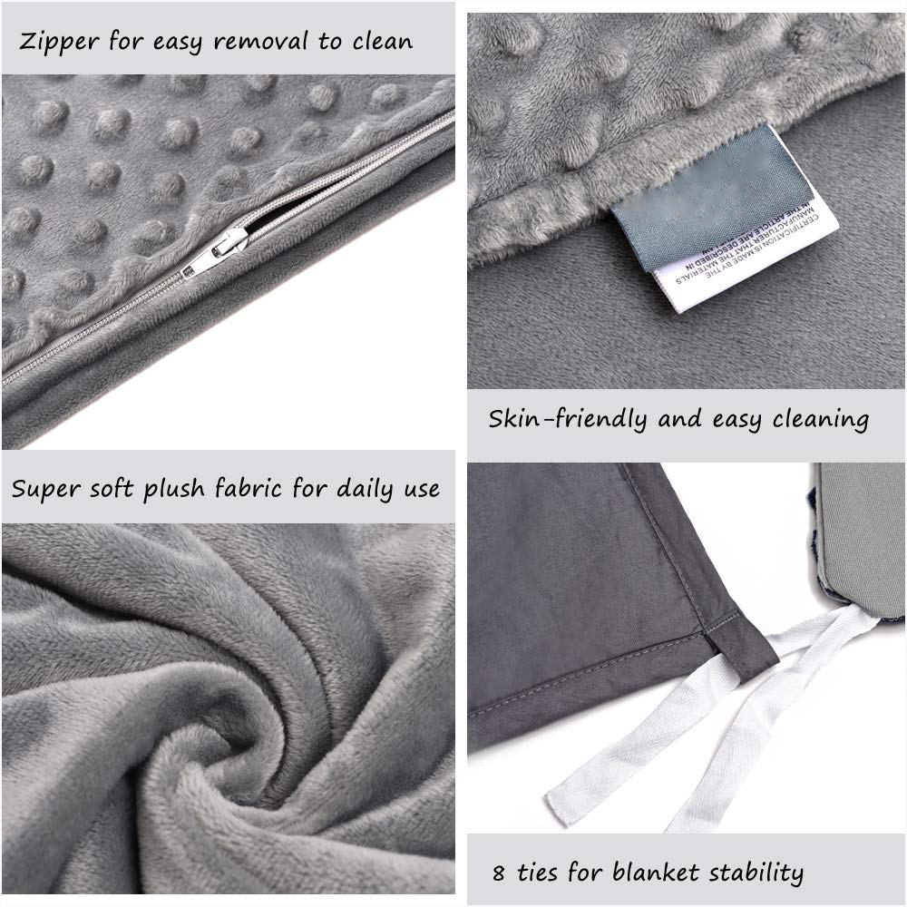 Polyester Adult Weighted Blanket Quilt Sleep Helper For Anxiety Insomnia Stress Set Bedspread Plush Cover For Bed Sofa Warm