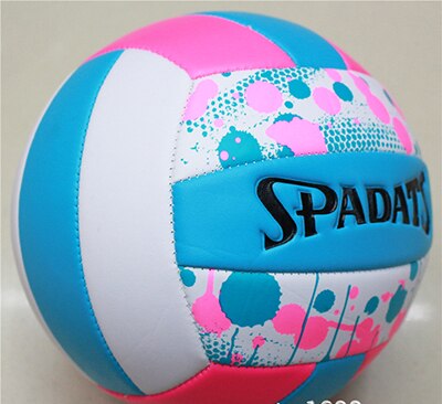 YUYU Volleyball Ball official Size 5 PU Material Soft Touch Match volleyballs indoor training volleyball: blue pink