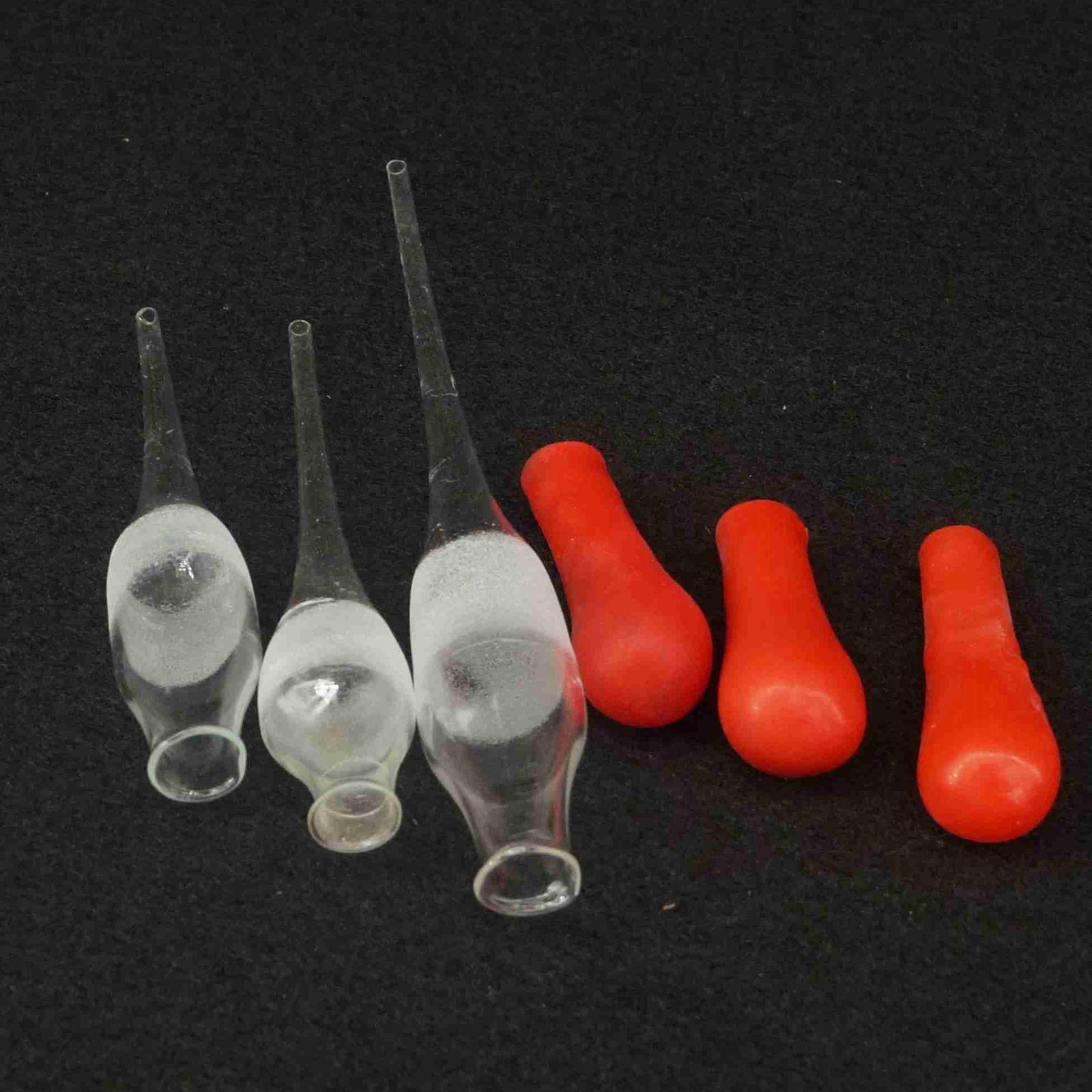 Clear Glass Dropping Bottle Pipette 30/60/125ML With Ground Glass Stopper and Dropper