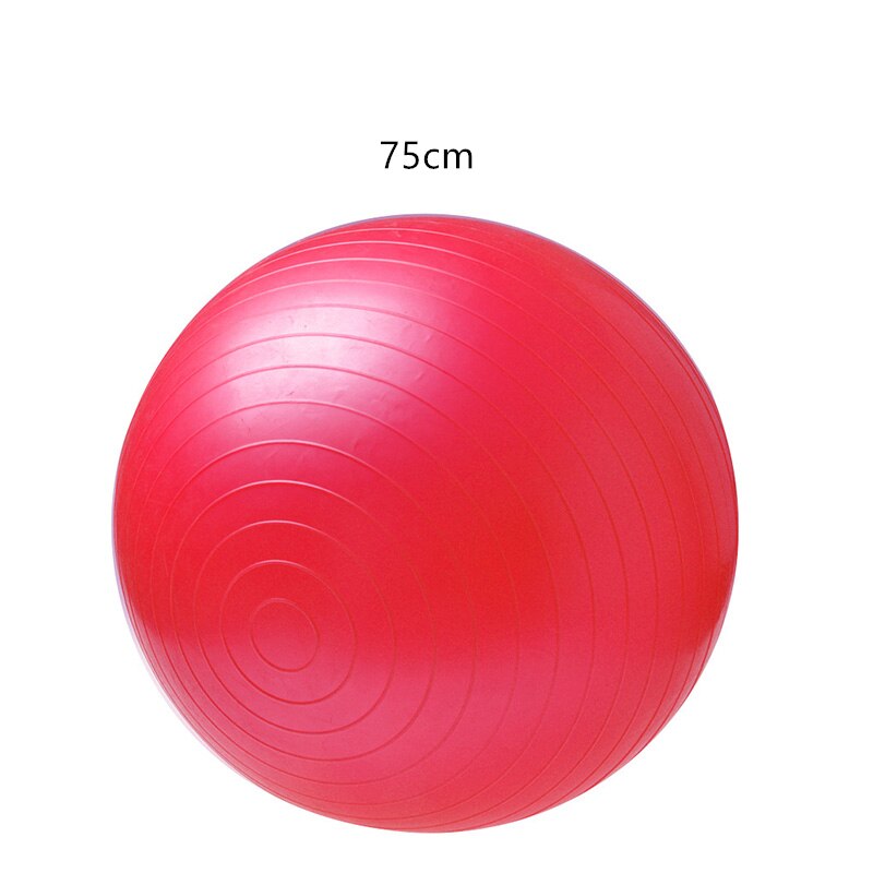55-75cm yogaboll pvc förtjockad explosionssäker fitnessboll barn gravida kvinnor träning pilates balans yogaboll: Röd 75cm