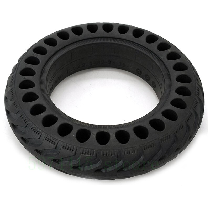 200x50 Explosion-proof Electric Bike Scooter Tubeless Tyres 8 Inch Motorcycle Solid Wheel Tires Bee Hive Holes