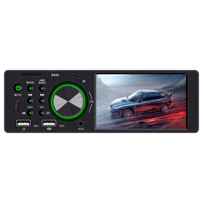 1 Din 4.1 Inch Car MP5 Player Dual USB FM BT ISO o Player Mirror-Link B600