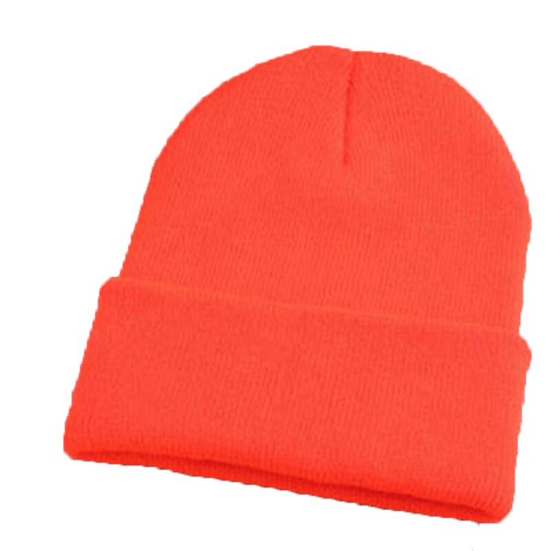 candy stijl wollen gebreide vrouwen Hoeden Meisjes Caps Jongens Mutsen hip hop winter warm caps cagoule cap Skullies bonne voor mannen: Orange