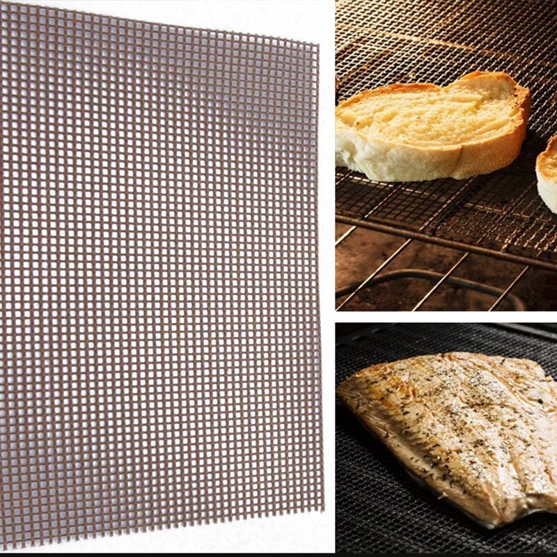 Heat Resistance BBQ Mesh Grill Mat Cooking Sheet Barbecue Liner Roaster Tools Barbecue Mat Non-Stick Cooking Sheet Liner Meshes