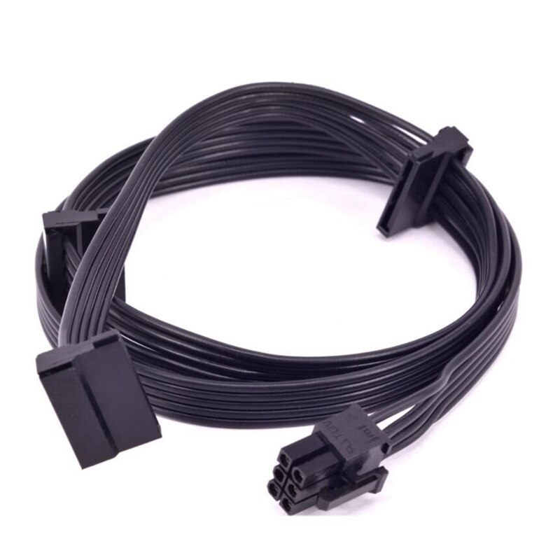 Pcie 6Pin Male Naar 3 Sata Voeding Kabel Voor Seasonic Focus Plus Platina Focus + Serie 850PX 750PX 650PX 550PX Psu: Default Title