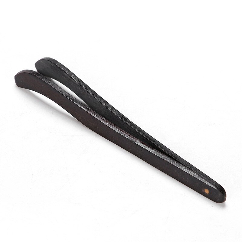 Tea Clips wood tongs Straight Clips Kitchen Teaware Accessories tea Tweezer Tongs Bamboo Salad Food Toast Bend Clip Ice Tea Tong: 01