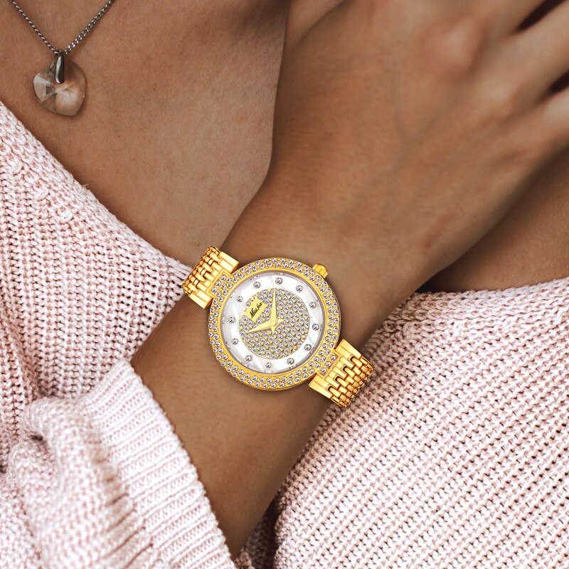 Missfox horloge dames bekende merken luxe zilveren dameshorloge armband waterdicht feesttopje voor dames
