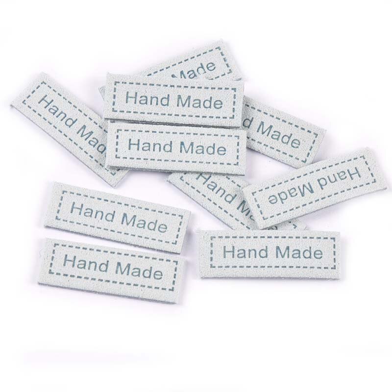 Etiquetas en relieve de franela para accesorios de costura, etiquetas para bolsas de ropa, cuidado de ropa, suministros de manualidades hechas a mano, 12x35mm, 20 Uds.: 3