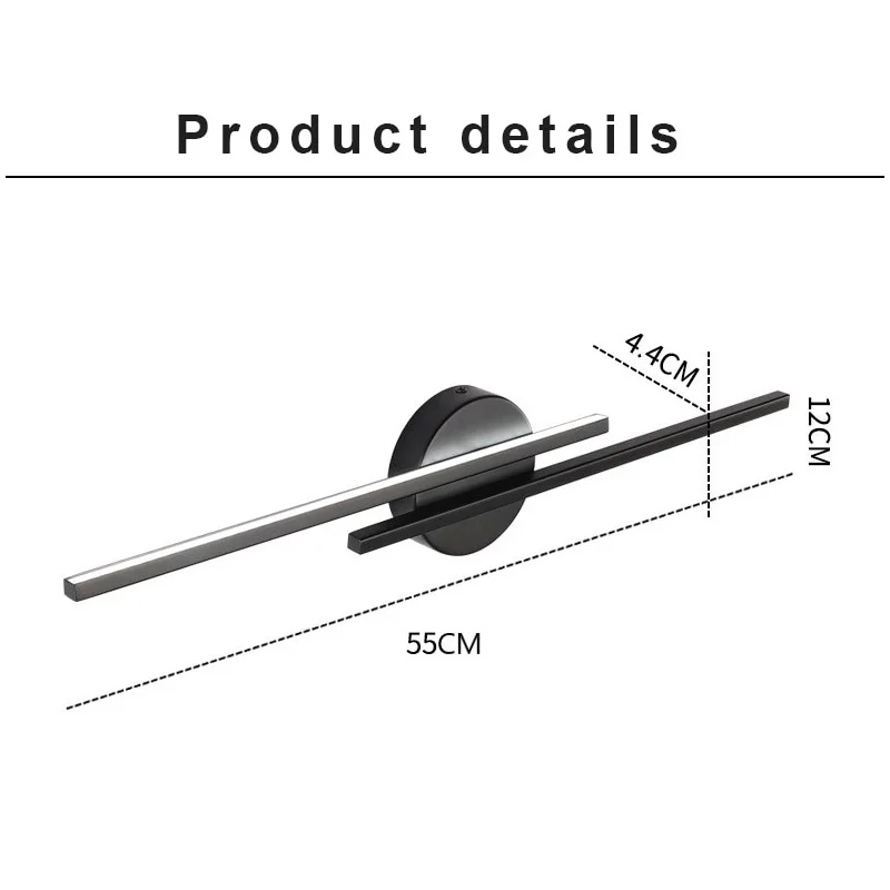 Simplicity led-væglamper egnet til stue, tv, baggrundsvæg, nordisk trappe, korridor, arbejdsværelse, dobbeltlinjelys