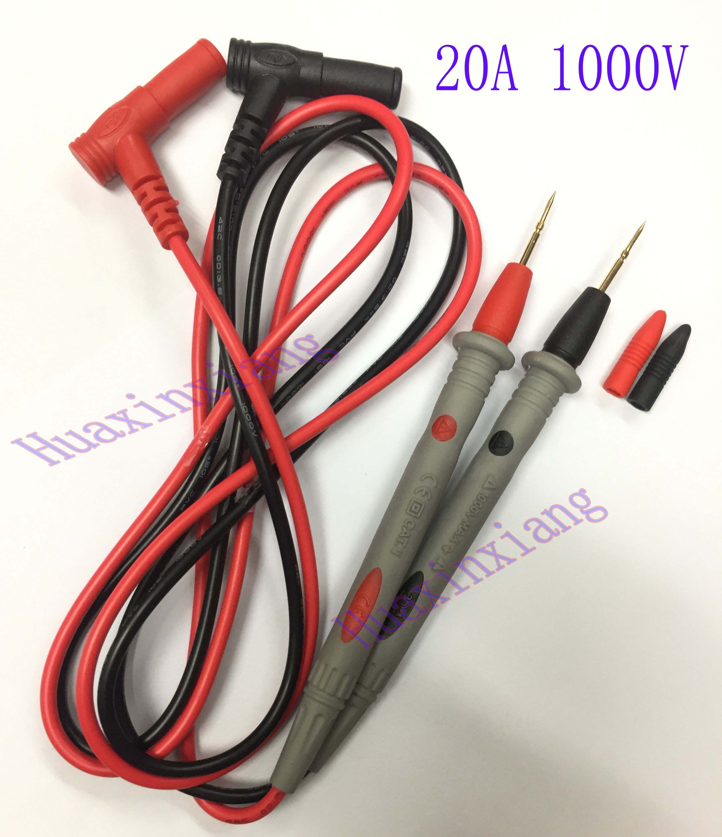 Universal Probe Test Leads Pin Voor Digitale Multimeter Naald Tip Meter Multi Meter Tester Lead Wire Probe Pen Kabel 20A