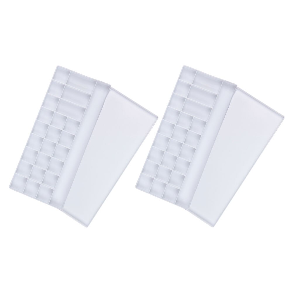 2pcs Watercolor Box Pigment Container Gouache Painting Box Oil Paint Box: Default Title