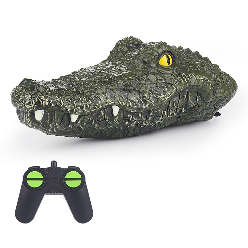 Tête de Crocodile radiocommandée 2.4G à 4 canaux, Simulation de bateau, jouet électrique amusant, blague, modèle de bateau: Battery
