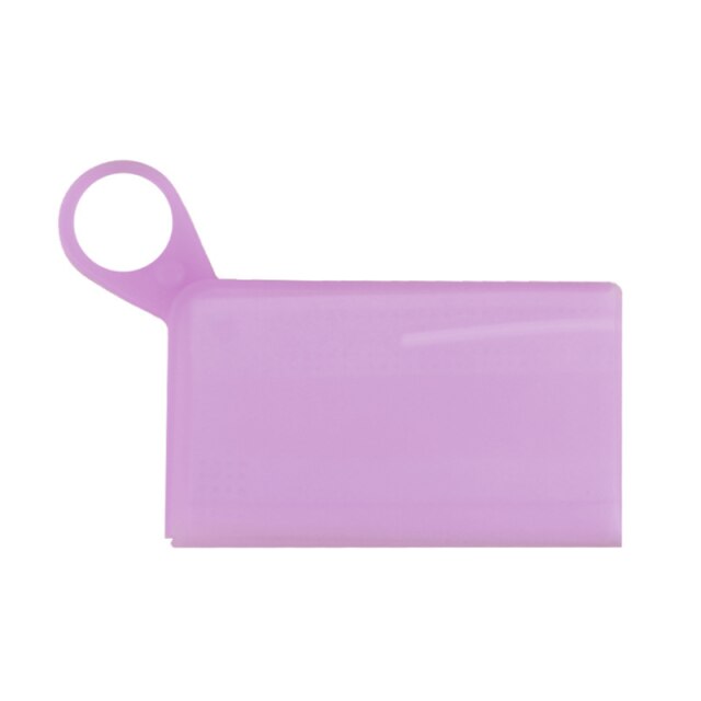 Silicone masque facial dossier de stockage Portable étanche à la poussière masques jetables étui support extérieur réutilisable organisateur sacs de rangement: Pink