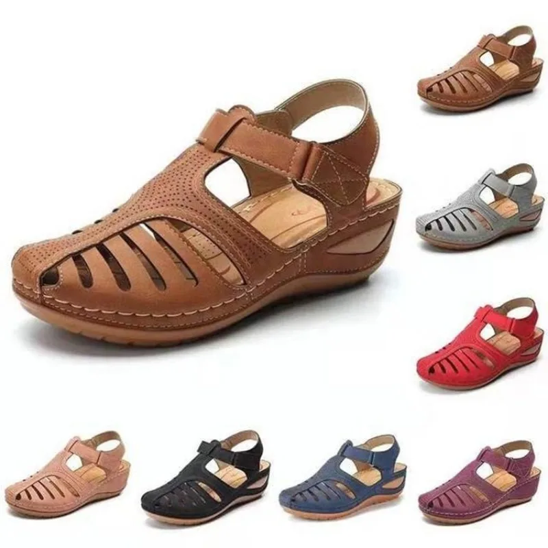 New women's sandals premium orthopedic bunion corrector flats woman casual soft sole beach wedge shoes zapatillas de mujer