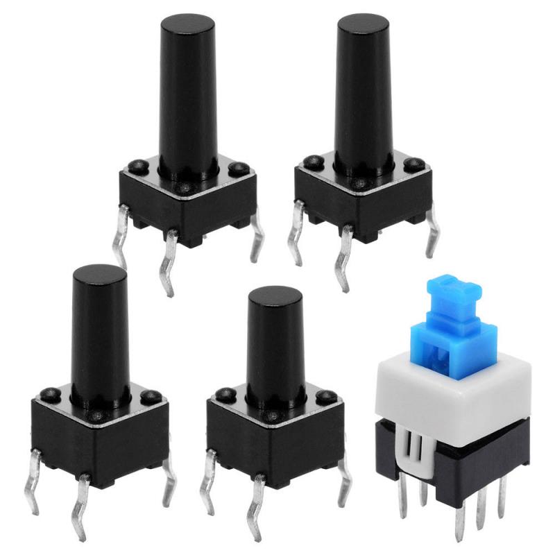 180 Pezzi Assortimento Pulsanti Tattili Mini Momentanei - 10 Valori Diversi, ST0517, Nuovo