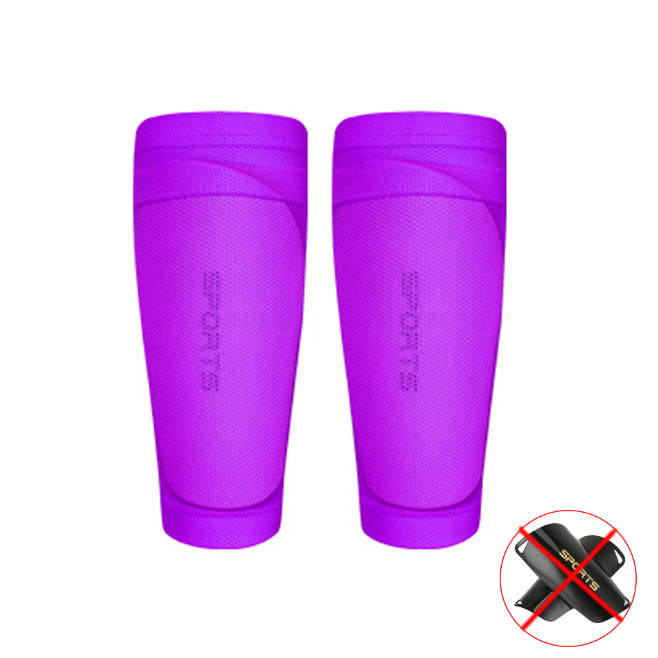 Loogdeel 1 Pair Shin Guard Sleeves Soccer Youth Calf Support Compression Sleeves Football Leg Sleeves for Men Kids Adult Sports: L / Red