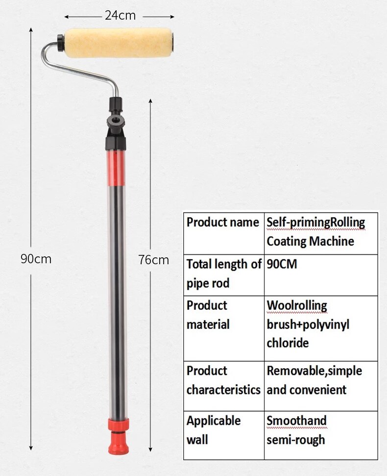 Self-priming Rolling Coating Machine Roller paintbrush Roll Color Paint Roller Brush Wall Paint Brush