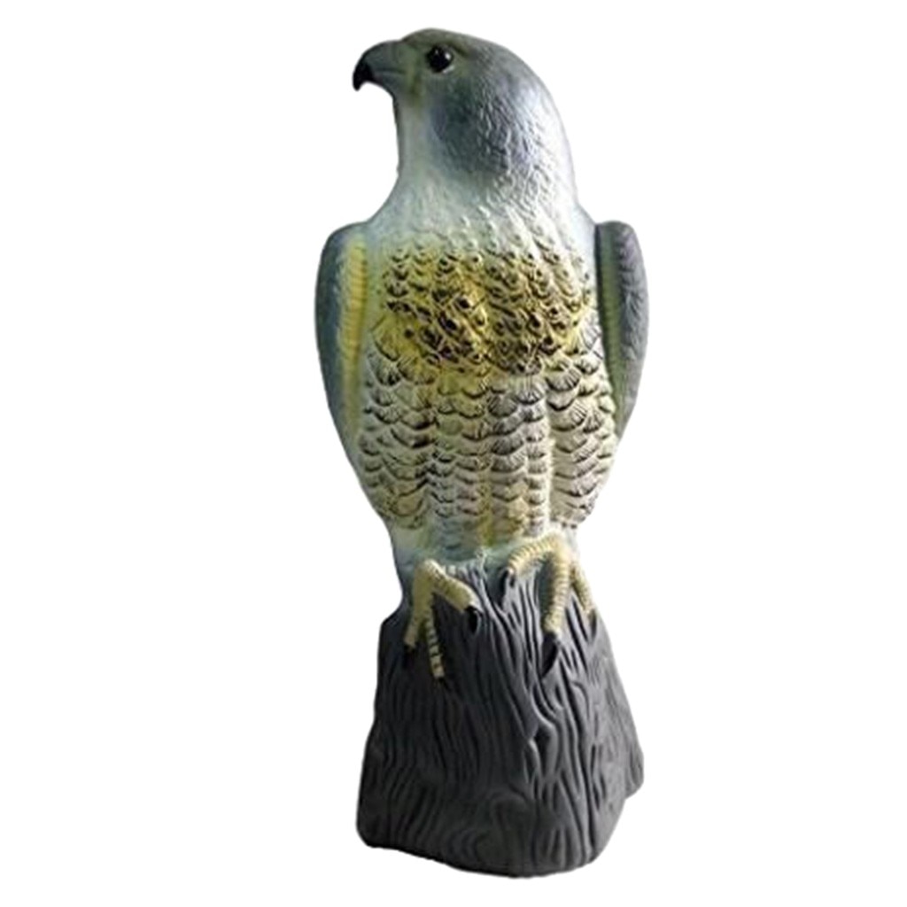 Falcon Life-Like Bird of Prey Deters Bird and Animal Pests such as Pigeons from Garden Areas Simulation decoration