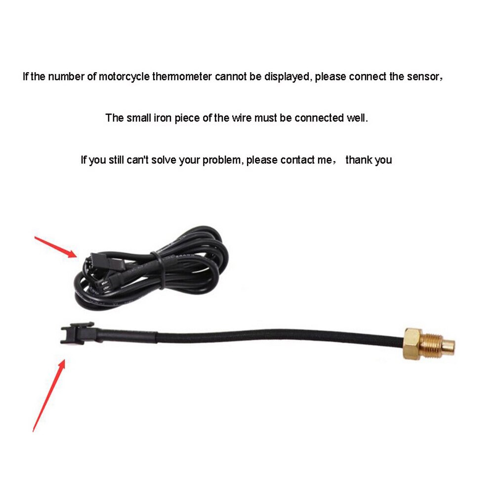 Digital LED Water Temperature Gauge 0~120 Centigrade Car Motorcycle Temperature Gauge With Sensor